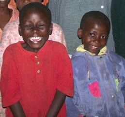 Joseph and Leonard excited to have their picture taken