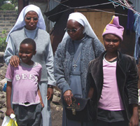 Slums of Bahati just outside the convent