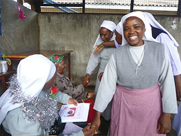 sisters sharing joy of consecration