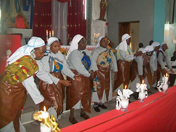 Sisters dancing during jubilee celebration